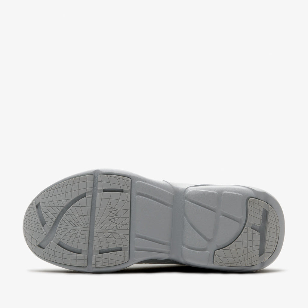Stylish Grey Walking Sneakers for Men That Can be Worn  to the Office.  Bottom View